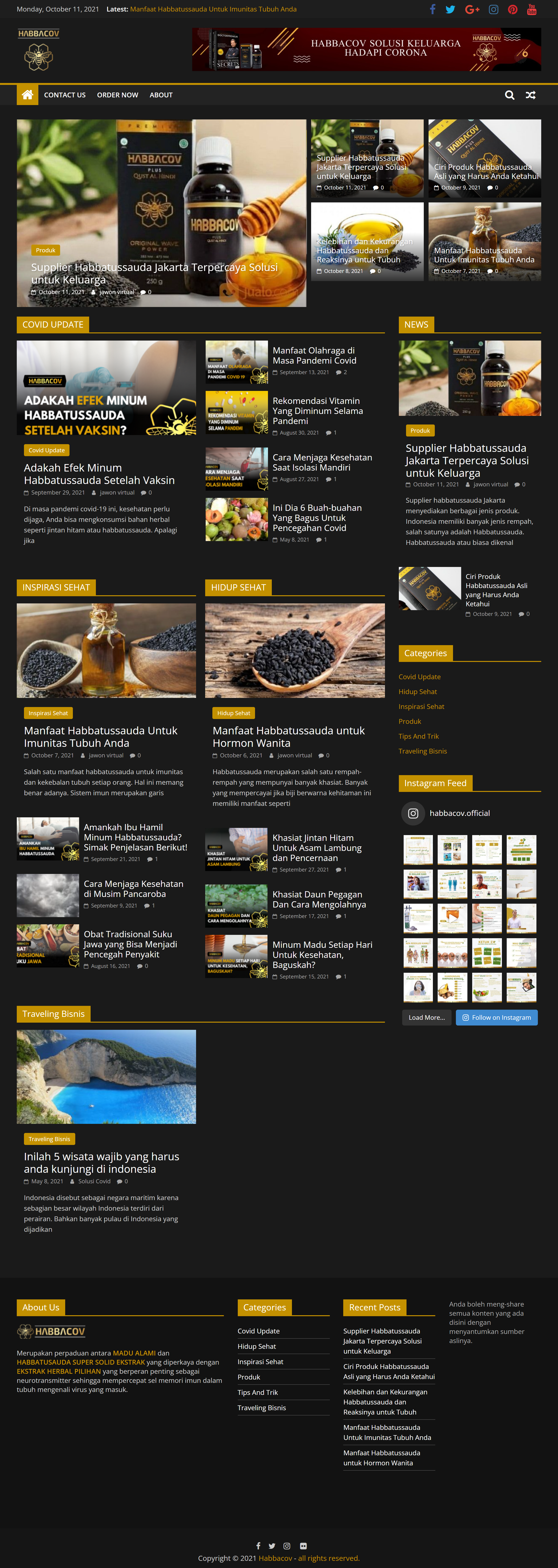 Website Habbacov Blogs project preview